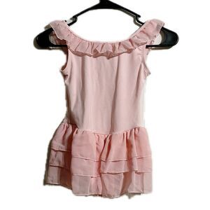 Body Wrappers Pink Ruffled One Piece Swimwear